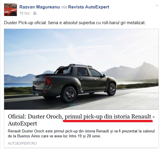 Renault pick-up