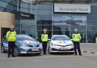 Brigada de Poliție Rutieră București  echipată cu 2 unități Toyota Auris Hybrid